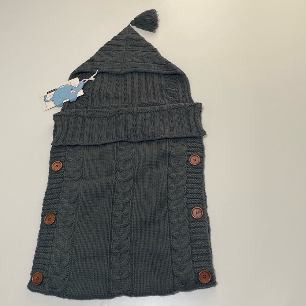 Newborn Baby Knit  Swaddle Blanket Sleeping Bag